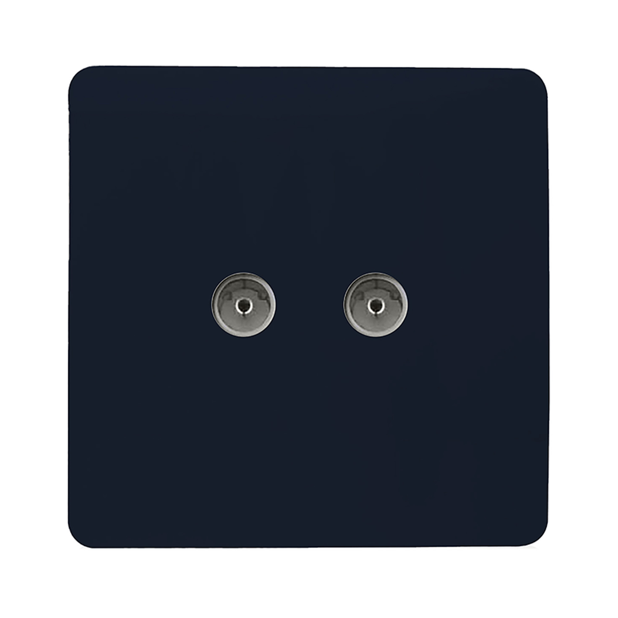 ART-2TVSNV  Twin TV Co-Axial Outlet Navy Blue